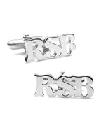 Personalized Sterling Silver Initial Cufflinks