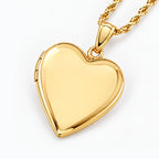 14K Gold Filled Heart Photo Locket