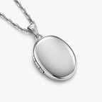 Plain Small Oval Photo Locket