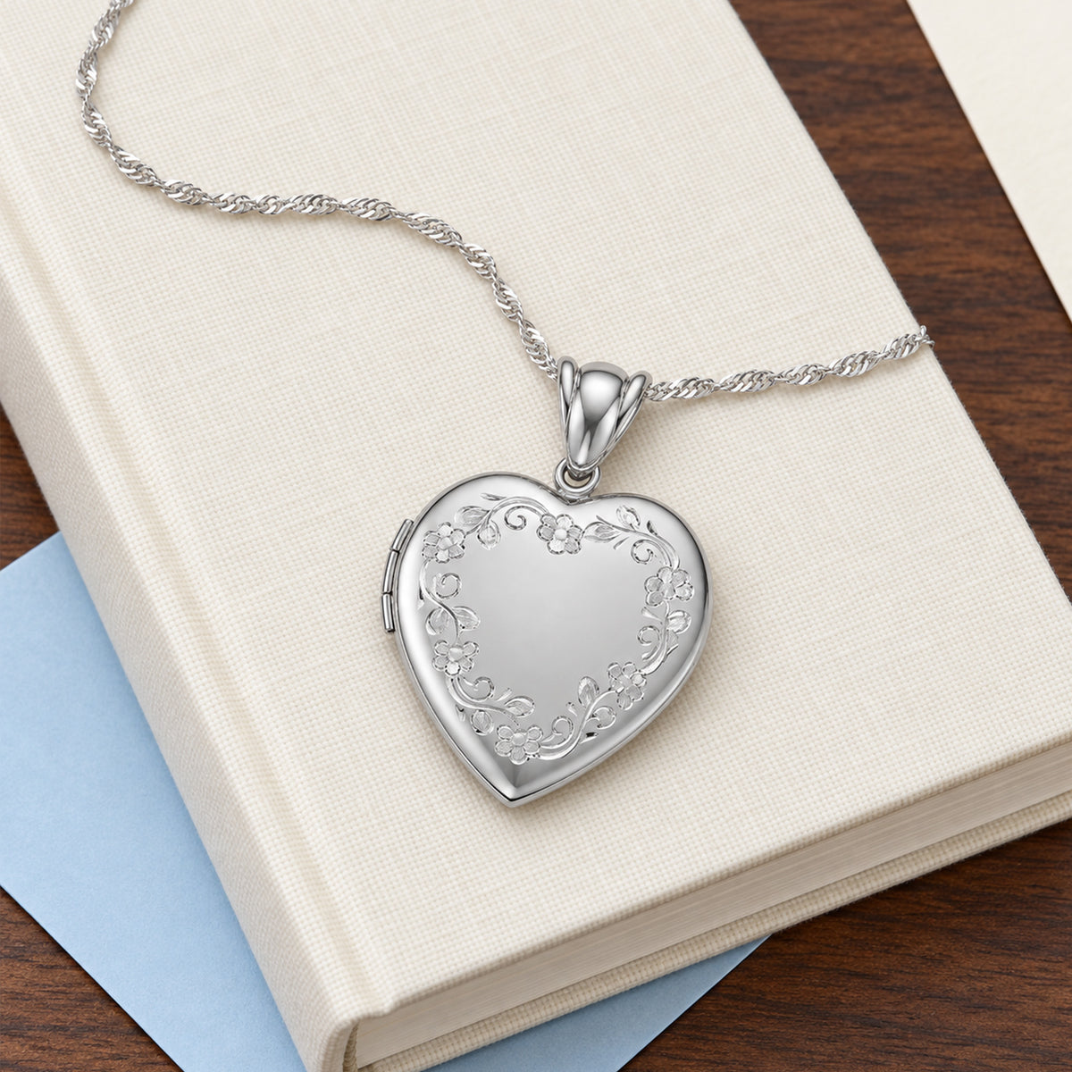 Premium Weight Heart Locket - lifestyle