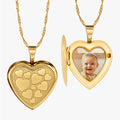 14K Gold Filled Small Heart Photo Locket