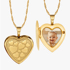 14K Gold Filled Small Heart Photo Locket