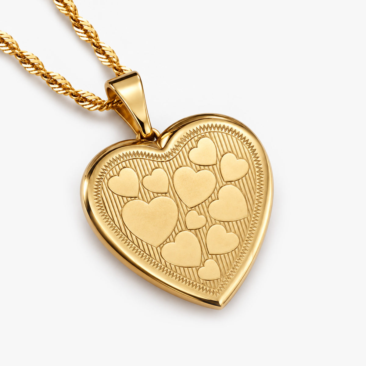 14K Gold Filled Small Heart Photo Locket