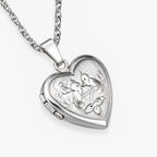Love Birds Heart Photo Locket