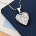 Love Birds Heart Photo Locket - lifestyle