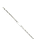 Custom Engraved Sterling Silver Women's Curb Link ID Bracelet