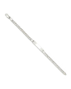 Custom Engraved Sterling Silver Women's Curb Link ID Bracelet