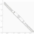 Custom Engraved Sterling Silver Women's Curb Link ID Bracelet