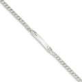 Custom Engraved Sterling Silver Women's Curb Link ID Bracelet