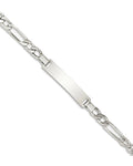 Custom Engraved Sterling Silver Children's Figaro Link ID Bracelet