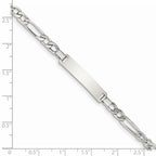 Custom Engraved Sterling Silver Children's Figaro Link ID Bracelet