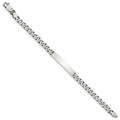 Custom Engraved Sterling Silver Women's Curb Link ID Bracelet