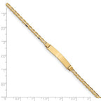 Custom Engraved 14k Gold Women's Gucci Link ID Bracelet