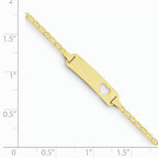 Custom Engraved 14k Gold Children's Anchor Link ID Bracelet
