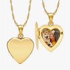 14K Gold Filled Small Heart Photo Locket