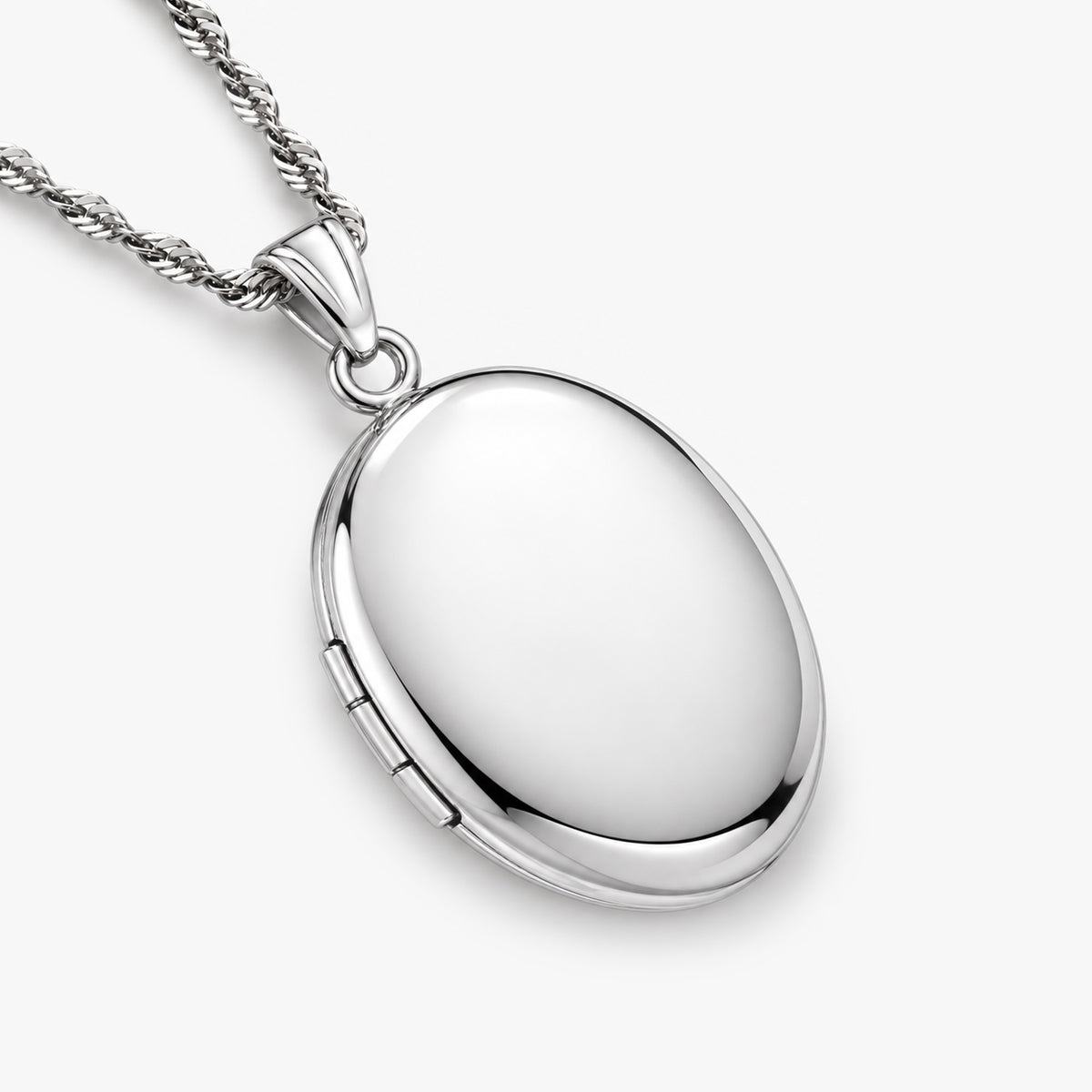 Large Oval Photo Locket