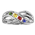 Mother's Ring with Four Birthstones