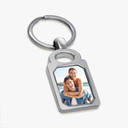 Engravable Rectangle Photo Keychain