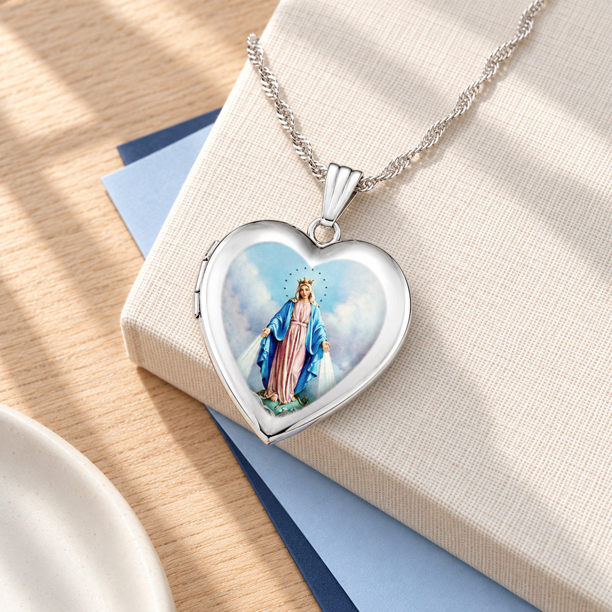 Miraculous Heart Photo Locket - lifestyle
