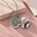 Cubic Zirconia (CZ) Oval Photo Locket - lifestyle