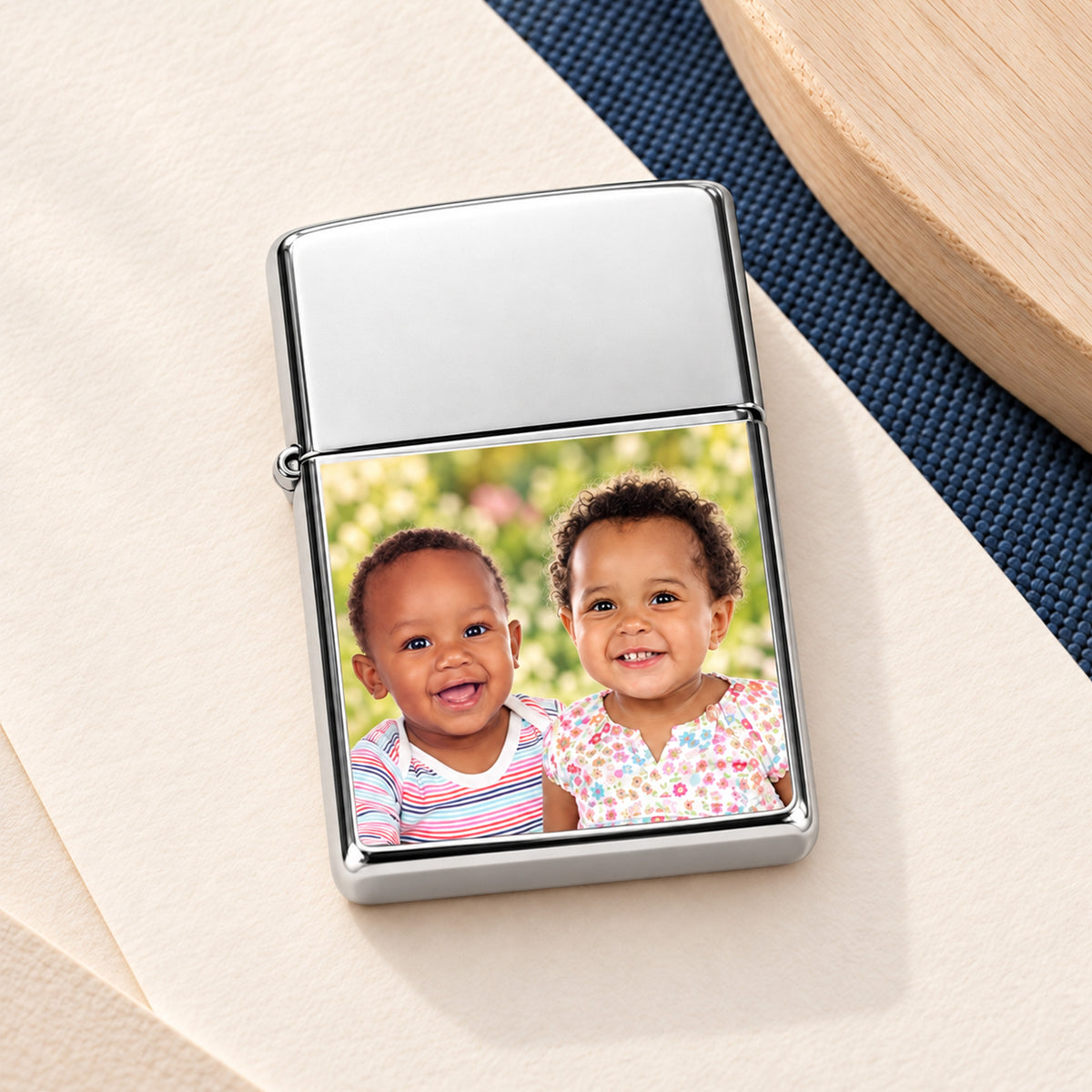 Laser Engravable Polished Lighter - lifestyle