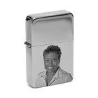 Zippo Style Laser Engravable Chrome Polished Lighter