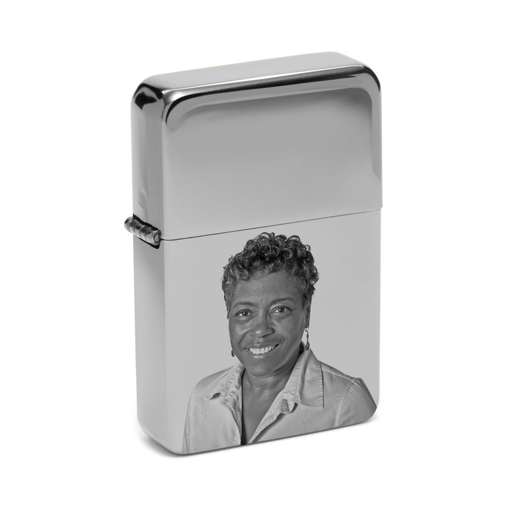 Zippo Style Laser Engravable Chrome Polished Lighter