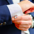 Square Stainless Steel Photo Engravable Cufflinks
