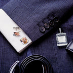 Square Stainless Steel Photo Engravable Cufflinks