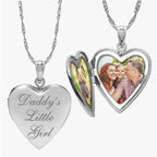 Daddys Little Girl Heart Photo Locket