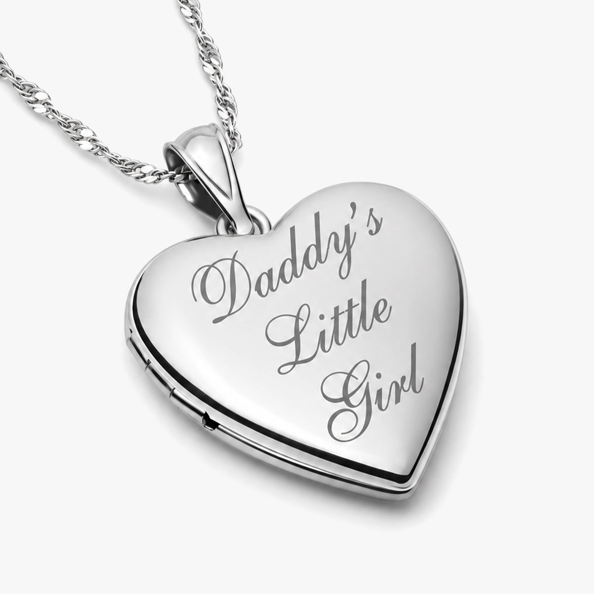 Daddys Little Girl Heart Photo Locket