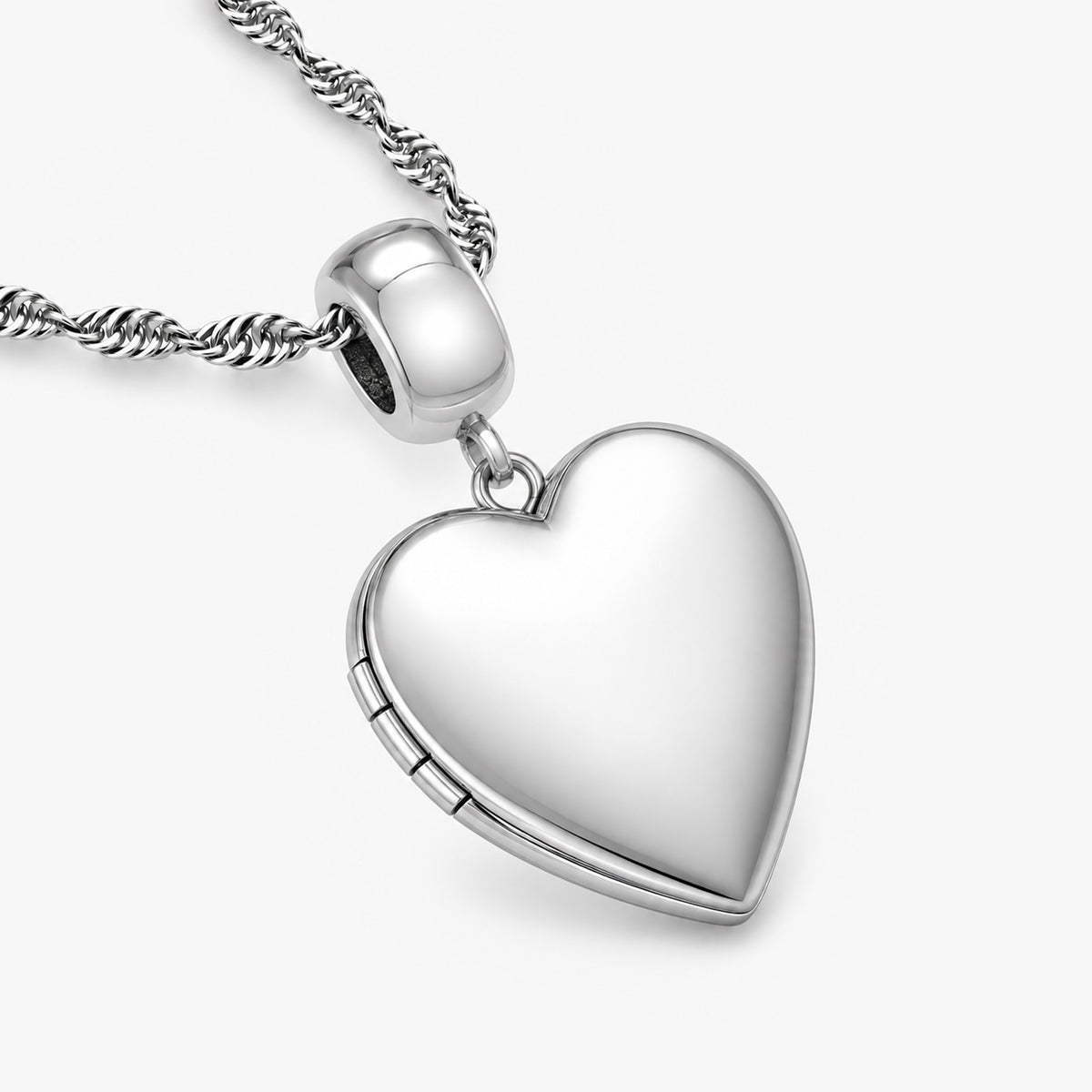 Bead Bracelet Charm Heart Photo Locket