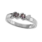 Mother's Ring with Two Birthstones