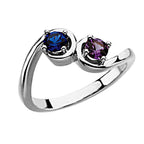 Mother's Ring with Two Birthstones
