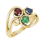 Mother's Ring with Three Birthstones