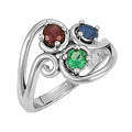 Mother's Ring with Three Birthstones