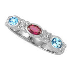 Mother's Ring with Three Birthstones