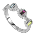 Mother's Ring with Four Birthstones