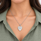 Grandma Sweetheart Photo Locket - on model