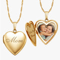 14K Gold-Filled Mom Heart Photo Locket