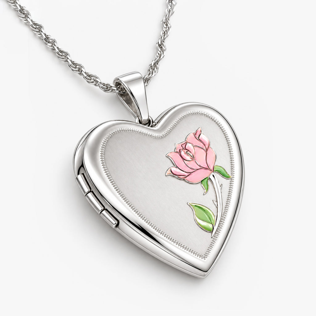 Flower Heart Photo Locket