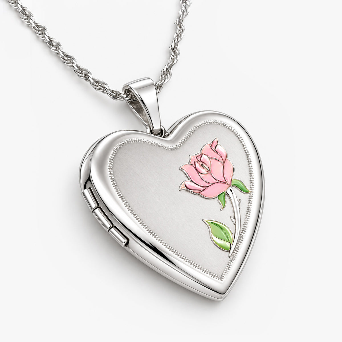 Flower Heart Photo Locket