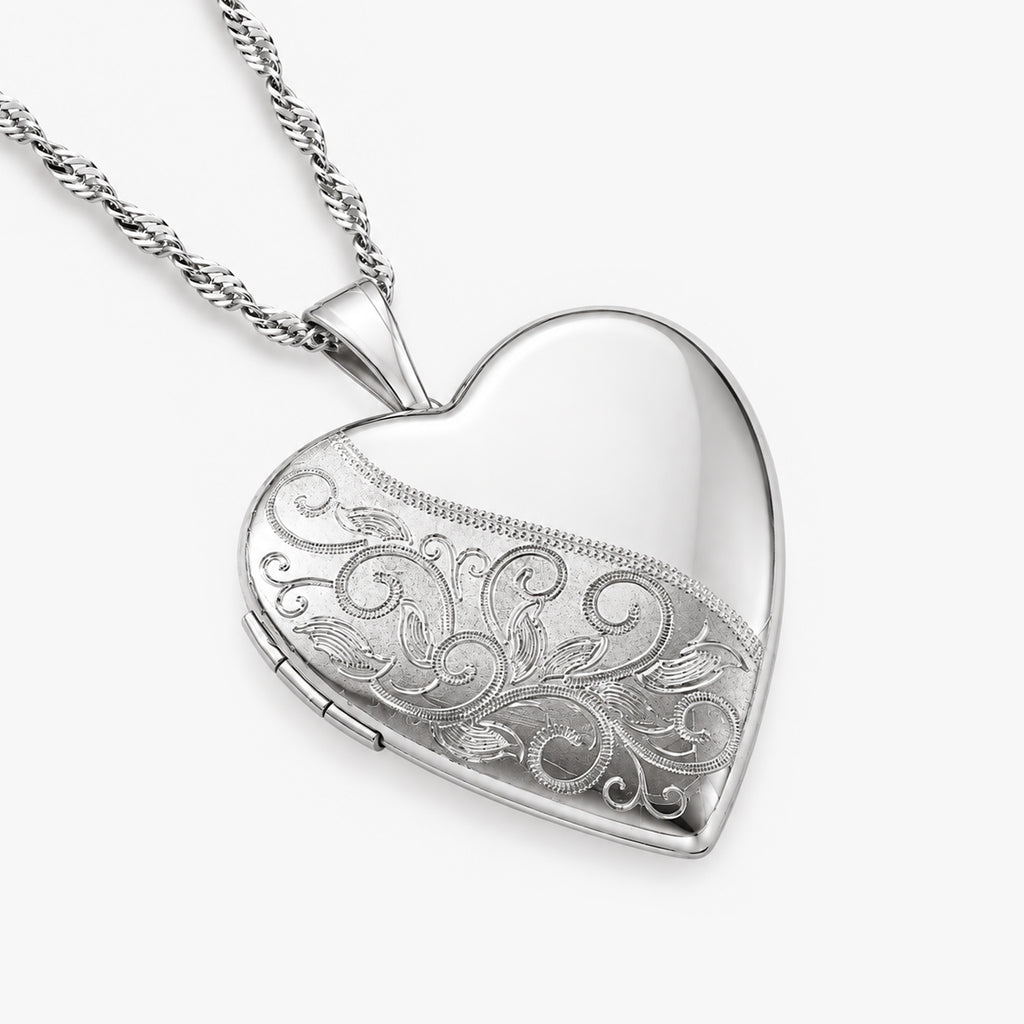 Floral Heart Photo Locket