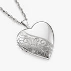 Floral Heart Photo Locket