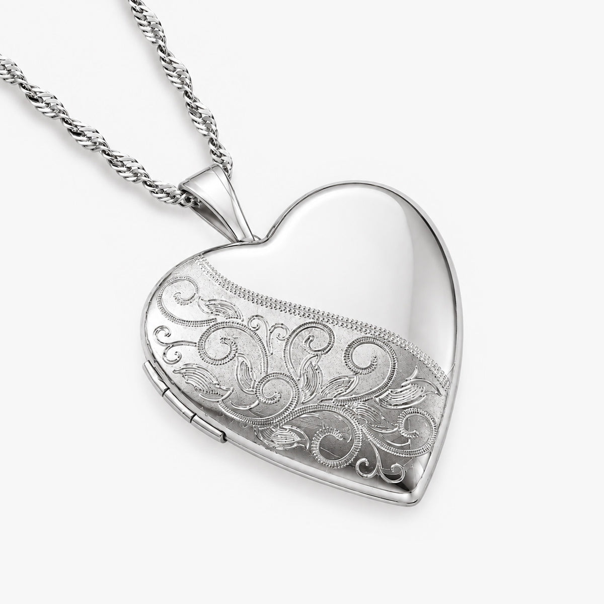 Floral Heart Photo Locket