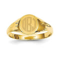 Boy's Round Signet Ring