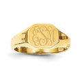Boy's Octagon Signet Ring