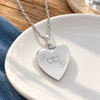 Together Forever Heart Photo Locket - lifestyle