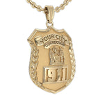 Original catalog photo of Personalized Correction's Badge with Your Number & Department, alternate product view. (PG85776, secondary photo 2)