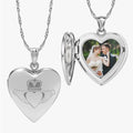 Celtic Claddagh Heart Photo Locket